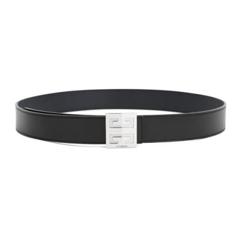 Svart Reversibelt Belte med 4G Spenne