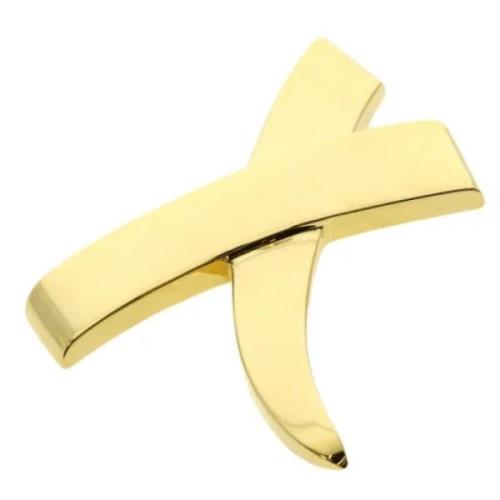 Pre-owned Yellow Gold brooches