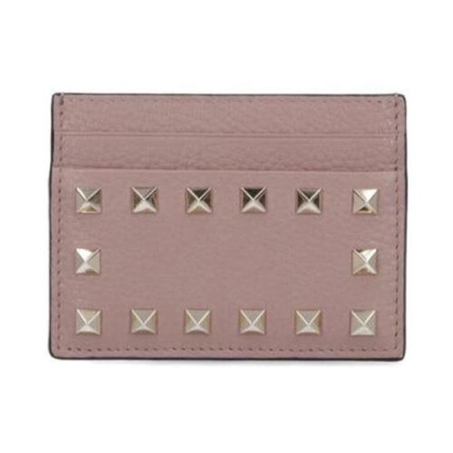 Beige Rockstud Kortholder Lommebok