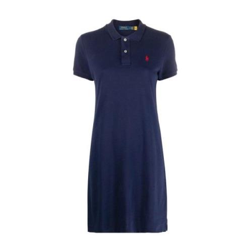 Navy Blue Polo Pony Kjole