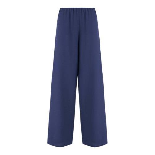 Ull Straight Leg Navy Bukser