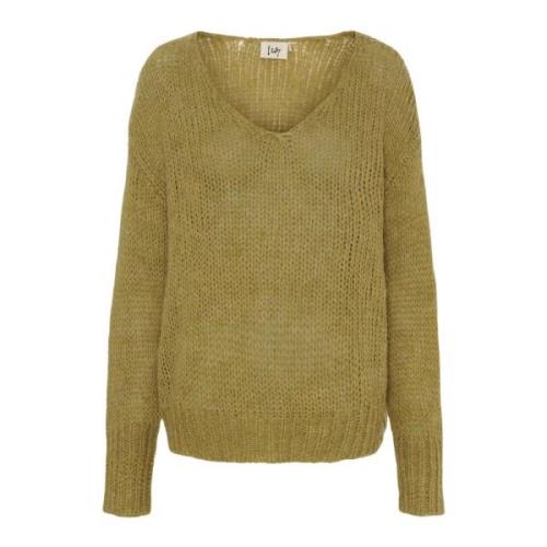 Mohair Blanding V-Hals Genser