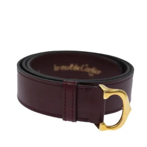 Pre-owned Leather belts