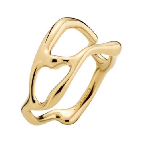 Gull Maria Black Iris Ring Gold Hp Smykker