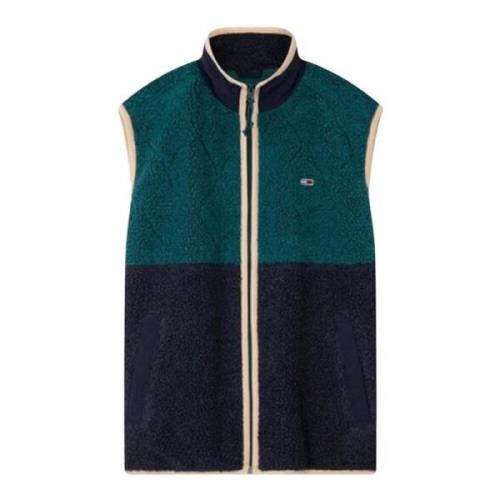 Grønn Teddy Fleece Gilet