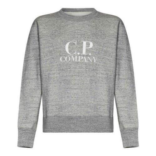 Grå Sweatshirt Aw24 Elegant Logo Broderi