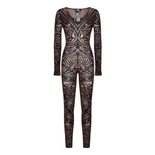 Brun Paisley Overall Kjole Aw24