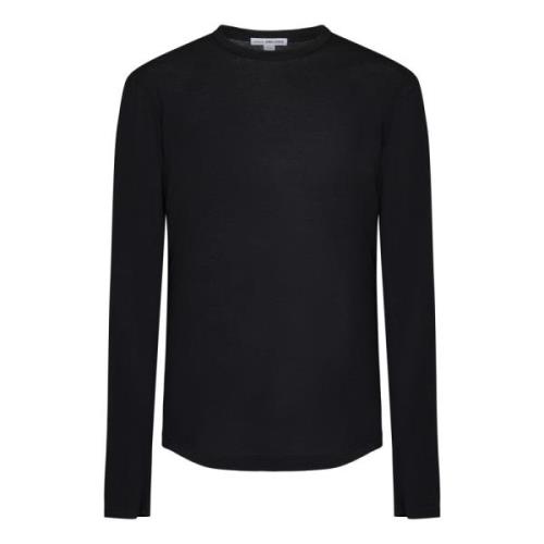 Sorte T-skjorter og Polos med Ribbed Crew Neck