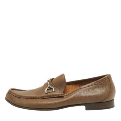 Pre-owned Leather flats