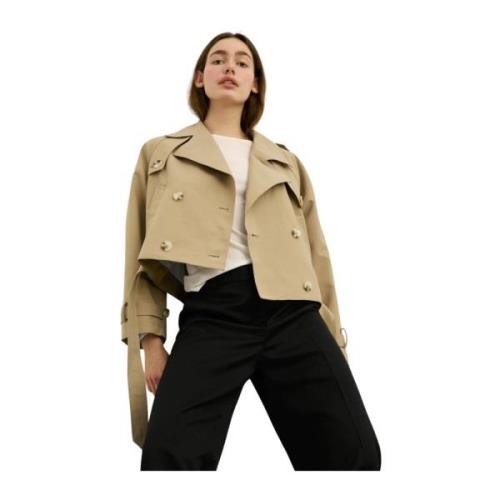 Bobby Canvas Trench Jakke - Beige