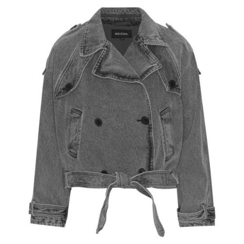 Bobby Denim Trench Jacket - Black