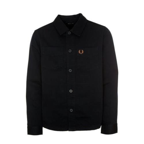 Twill Overshirt med knappestolpe foran