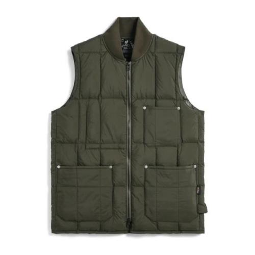 Oliven Puffer Vest