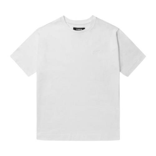 Hvit Logo Fitted Tee