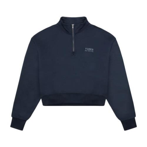 Stilig Half Zip Sweatshirt - Blå