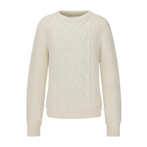 Stilig Ivory Crewneck Strikkeplagg