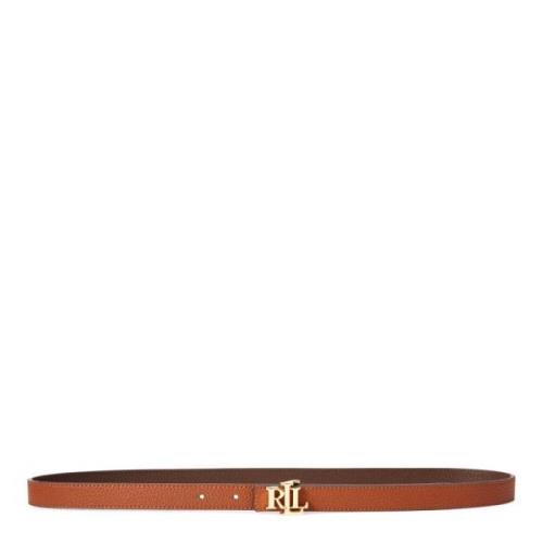 Brun Lauren By Ralph Lauren Cognac Reversible Belte Belter