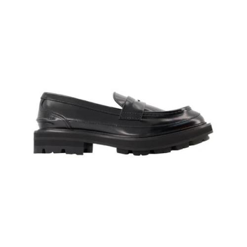 Svart skinn Alexander McQueen Flats