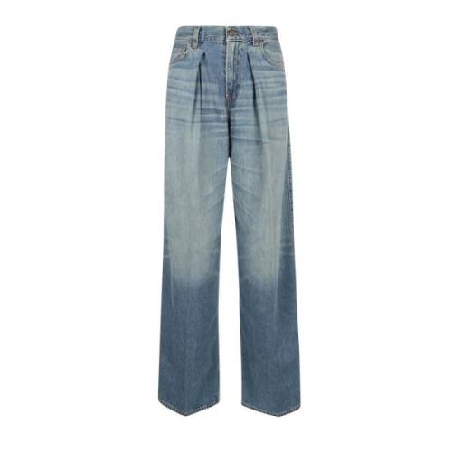 Blå Tencel Denim Jeans