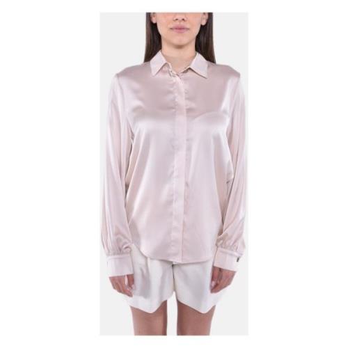 Elegant Bluse med Strekkstoff