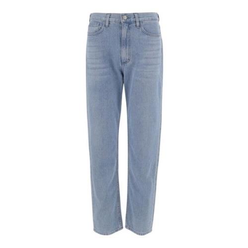 Indigo Denim Straight Leg Jeans