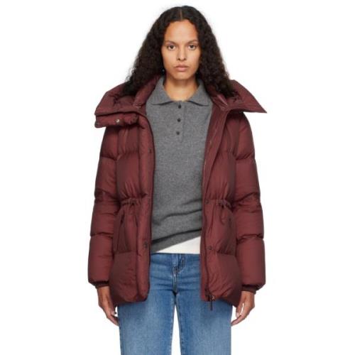 Corduroy Beltet Puffer Jakke