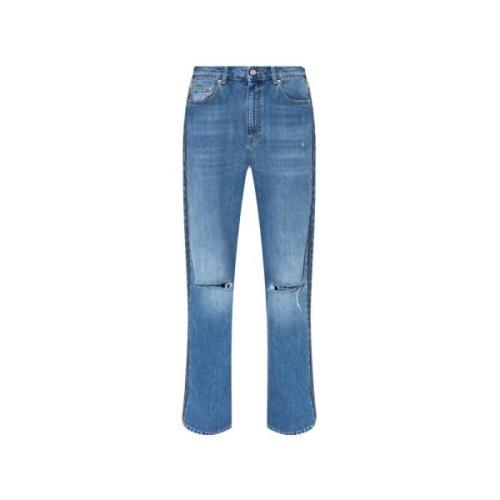 Jeans med glidelåsdetaljer