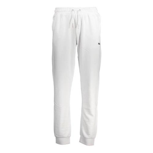 Sporty elastisk linning sweatpants med broderi