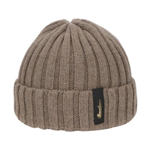 Kasjmir Ribbestrikket Beanie Lue