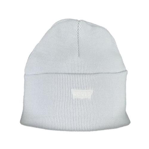 Blå Akryl Lue Beanie med Logo