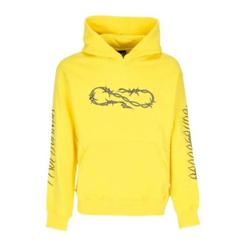 Gul Wire Hoodie med Slange Broderi