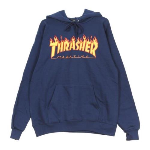 Flame Hood Sweatshirt Navy/Gul