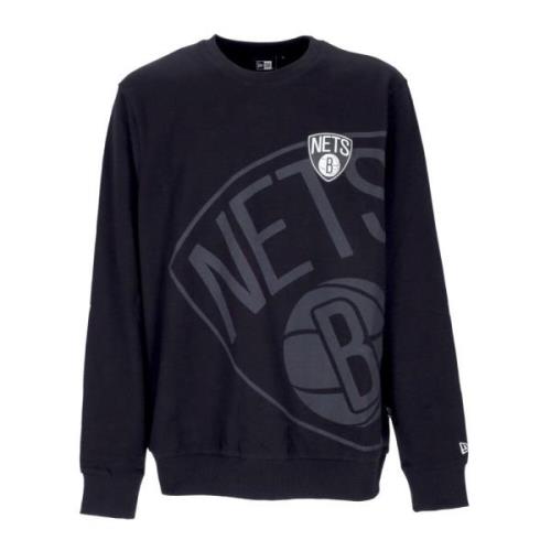 Brooklyn Nets Crewneck Sweatshirt Svart