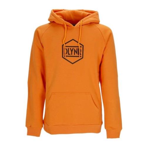 Oransje Logo Hoodie med Kengurulomme