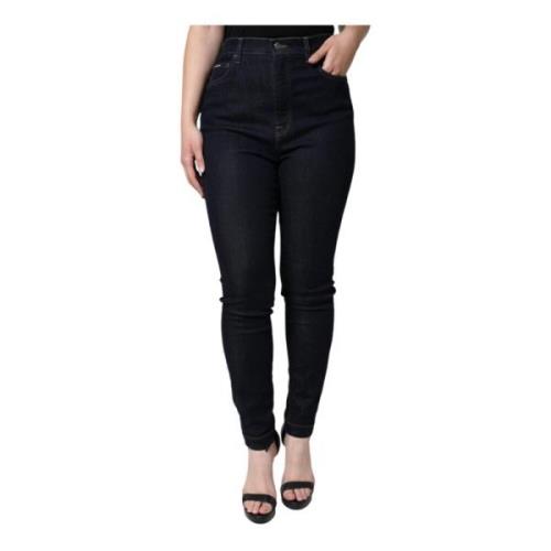 Sort High Waist Skinny Denim Jeans