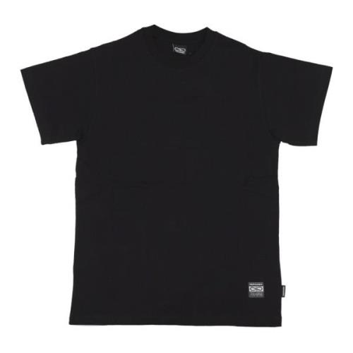 Svart Logo Label Tee Kortermet