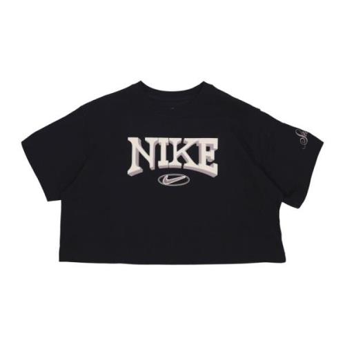 Dame Sportswear Varsity Tee Svart