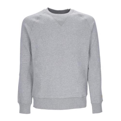 Grå Heather/Gull Crewneck Sweatshirt