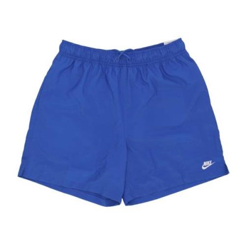 Royal/Hvit Svømmeshorts med Mesh