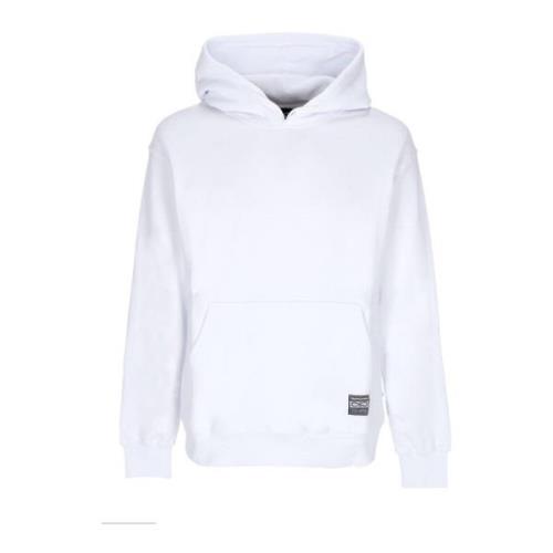 Logo Label Hvit Hoodie