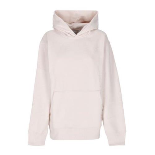 Hvit Wonder Hoodie med Kengurulomme