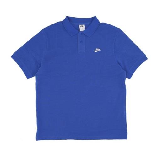 Essential Pique Polo Shirt Game Royal/Hvit