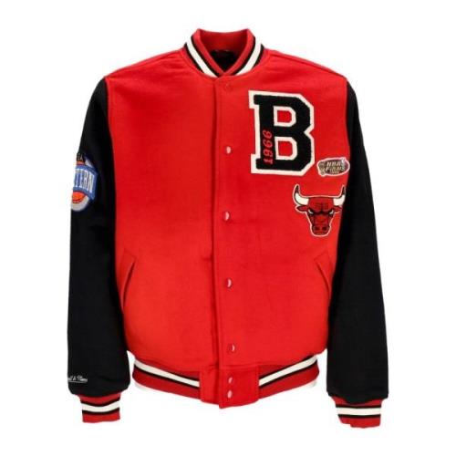 Chicago Bulls Varsity Jacket Rød/Svart