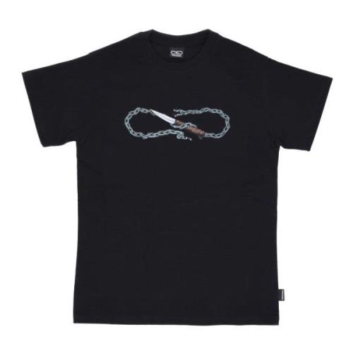 Svart Logo Chain Tee Kortermet