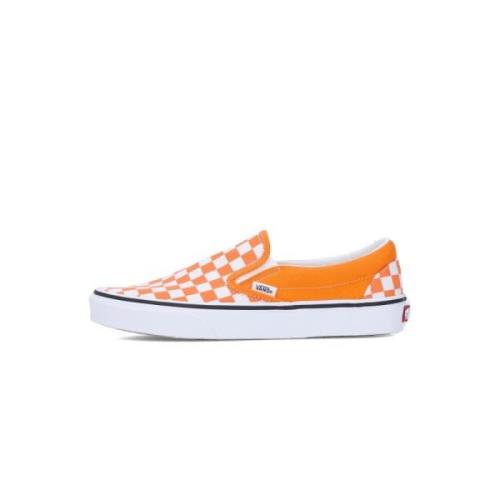 Rutete Slip-on Sneaker Oransje Tiger