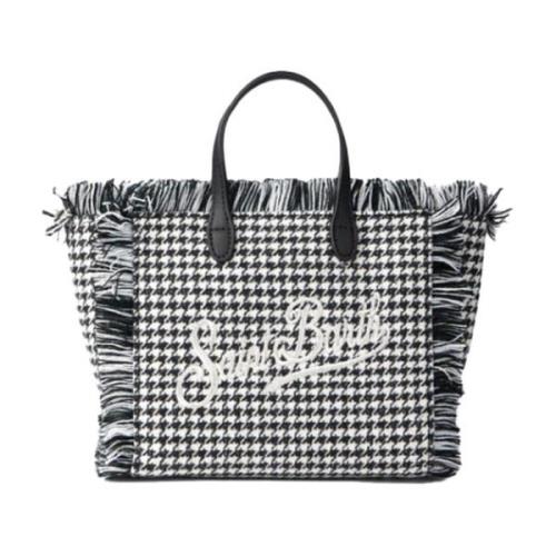 Frynse Mini Vanity Houndstooth Veske