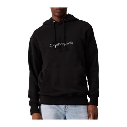 Chenille Monologo Hoodie Svart