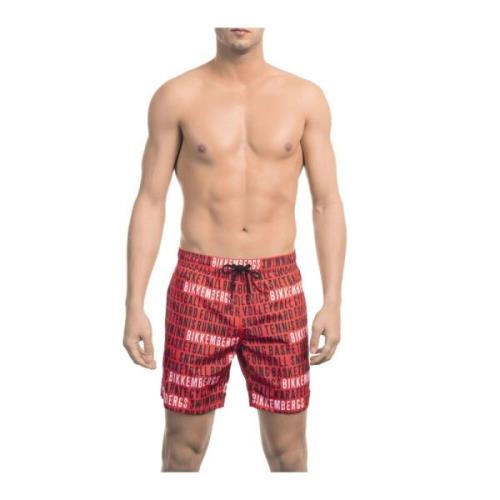 Strandshorts med All-over Print og Elastisk Midje