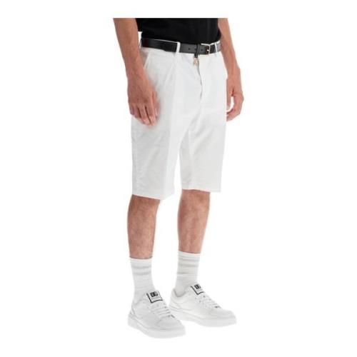 Skreddersydd Bermuda-shorts i stretch-bomull