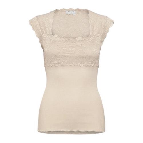 Silke Blonde Topp i Beige